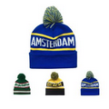 Warm Winter Custom Logo Domed Knitted Hat